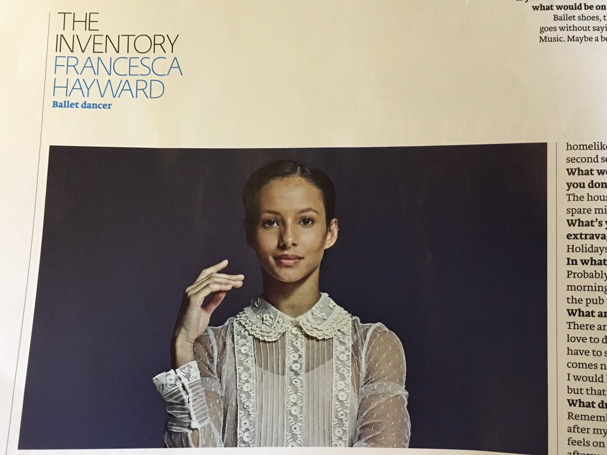 VivaPomp's tweet photo. Beautiful shoot with Rick Guest with gorgeous Francesca Hayward @ Royal Ballet today in FT Magazine https://t.co/JVimmQYbcB