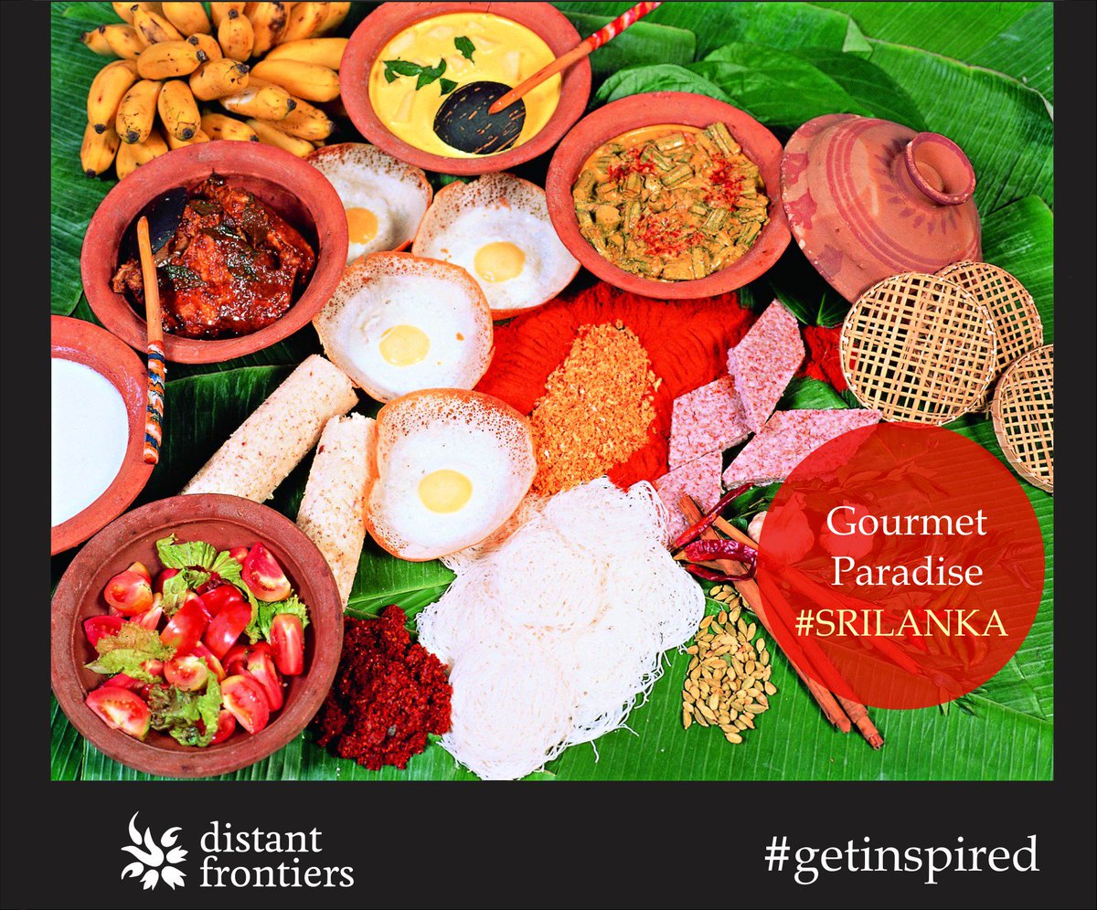 distantfrontier's tweet image. Sri Lanka, the beautiful spice island once known as Ceylon, is a rich melting pot of cuisines. It seems every nationality that has visited