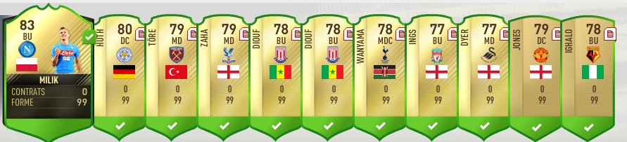 ThomYFUT's tweet photo. Ventes de la nuit .. Ce début de FIFA en terme d'A/R c'est le fire .. On a dépassé le 180K de bénéf transfert ! #Tech300 #TechFutM #FIFA17 https://t.co/UKQD74Ufio