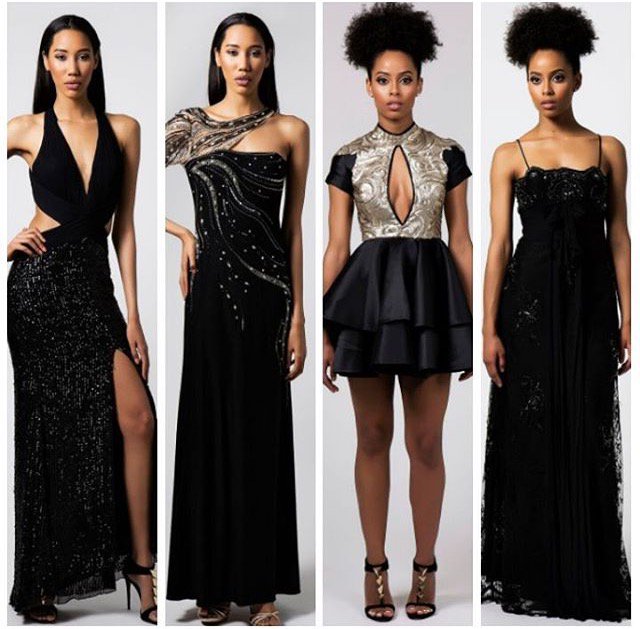 KachMeIfYou_Can's tweet photo. It's occasion wear this #shopitsaturday.Get these 4 black chic gowns by @RaaahLondon's Rahima Mohamed Couture line @ https://t.co/UsZ66XS1eD https://t.co/AkZMQIRQvZ