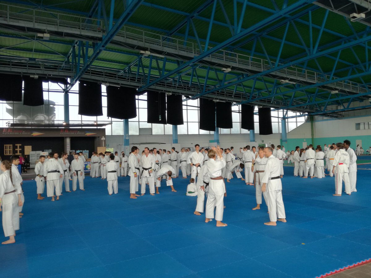 CapiottoGiacomo's tweet photo. Oltre 500 atleti alla nona edizione dello stage nazione di Karate. #caorlecittàdellosport #listastriuli 
@Giuseppe31876 https://t.co/qlpEK3ODsJ