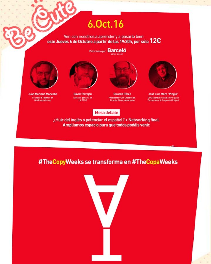 ocanaheadhunter's tweet photo. @BBecariedad
Clausura de #TheCopyweeks
#TjeCopaWeeks https://t.co/1OnmoYneoH