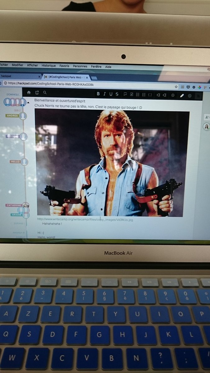 catepeli's tweet image. Chuck is in the place #lacodingschool #visualcoding #padawan