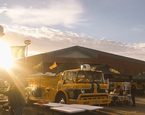 Tailgating at sunrise. 
The Best Fans in the Land.