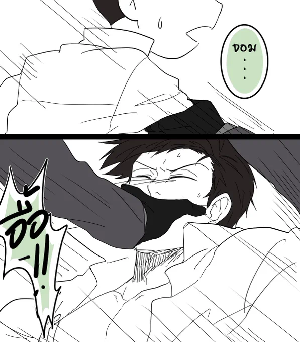 Chapter2: Meet up &amp; Love at first sight『2』
Story by @YuuiAra 
Art by @Tay_kj 

#おそチョロ
#カラ一 