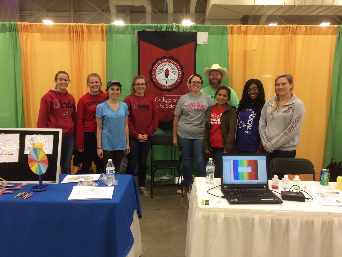 UIndyChem's tweet photo. UIndy students getting ready for a great day of science outreach! #csin2016 https://t.co/zugRgD9fKb