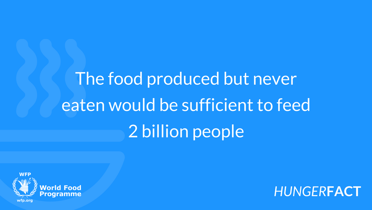 #DidYouKnow the food we waste could feed almost one third of the global population? #foodwaste