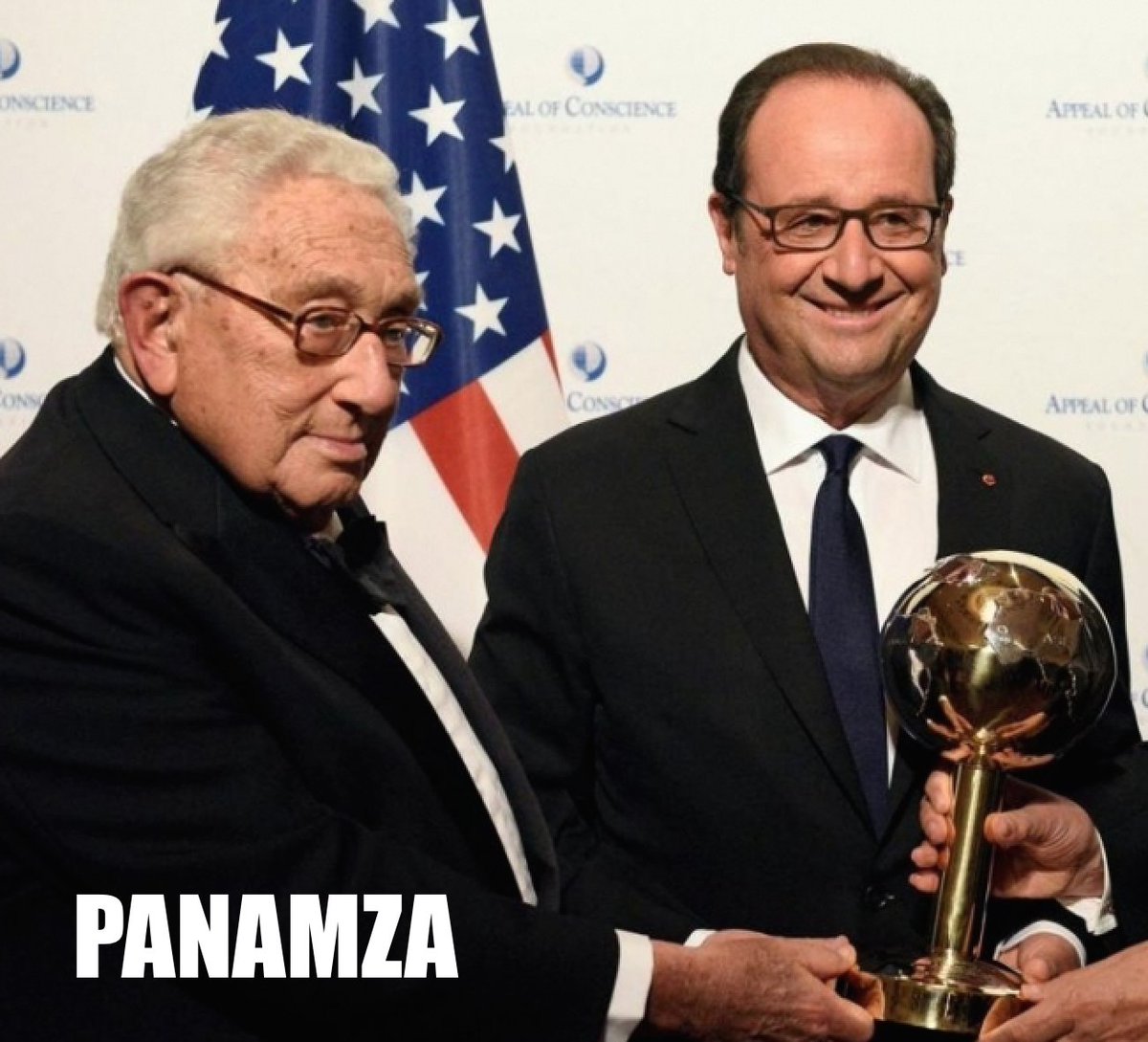 Hollande célèbre Kissinger, criminel de guerre