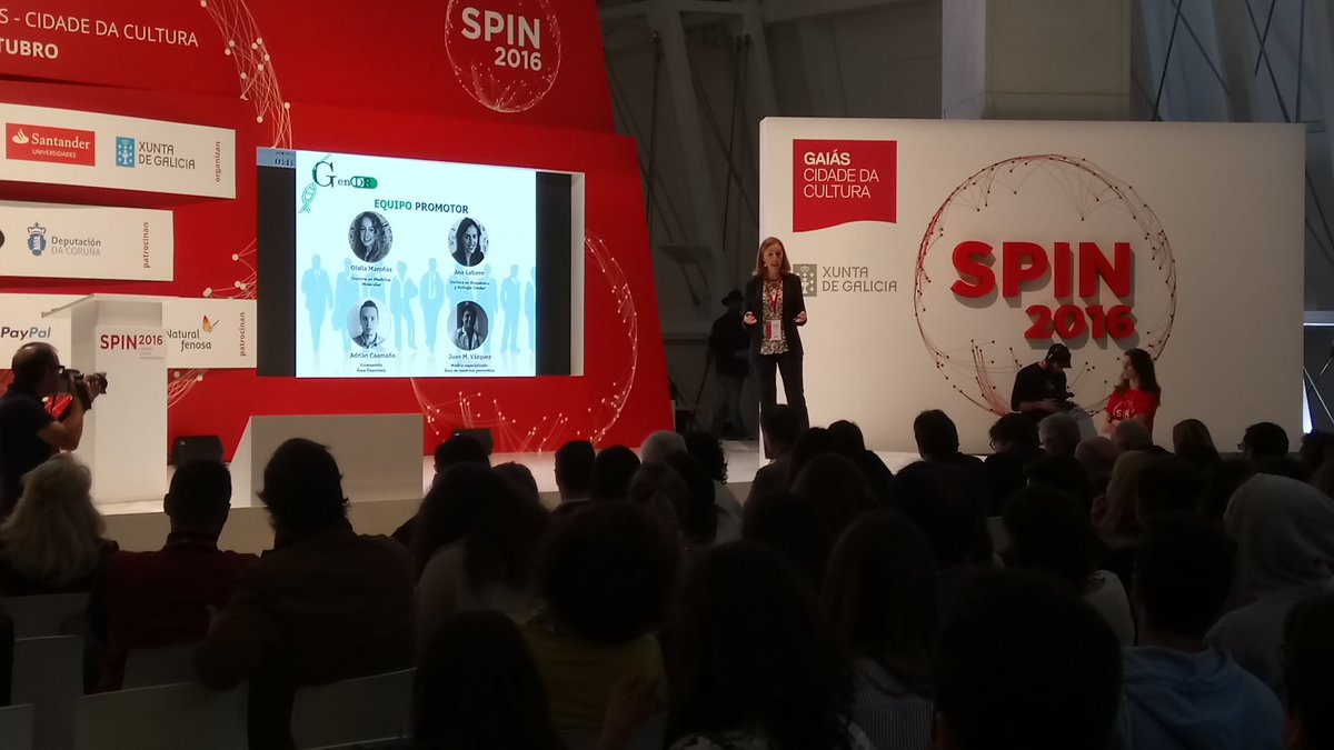 CidadedaCultura's tweet photo. #GenDR, spin-off da @UniversidadeUSC, que busca contribuír á medicina personalizada a través da farmacoxenética. #Spin2016 https://t.co/HdlqZFJgxf