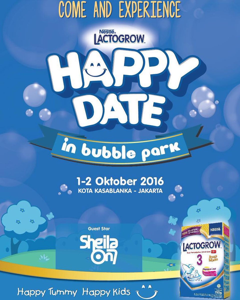 We'll be perform at Kota Kasablanka Jakarta, 2 October 2016

#LACTOGROWHappyDate #SheilaGigs #So7MyBuddies #So7Day #So7Jakarta #Sheilagank