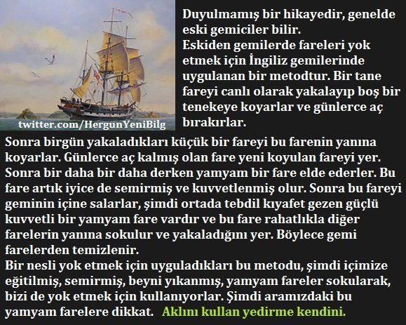 HergunYeniBilg's tweet photo. Aklını kullan yedirme kendini. https://t.co/JStROtrUnv