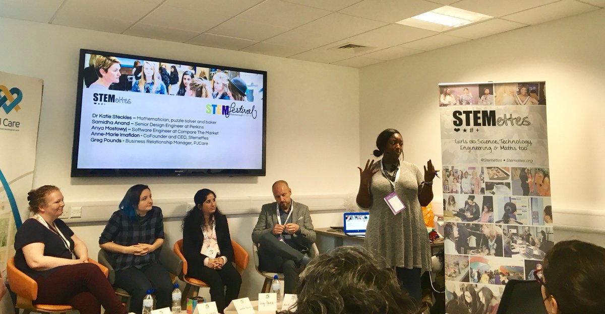 WeAreAllia's tweet photo. #stemettes talk is underway @ftrbusiness - girls do science, technology, engineering & math too! @Stemettes #stemheros https://t.co/cUtNJKjnjw