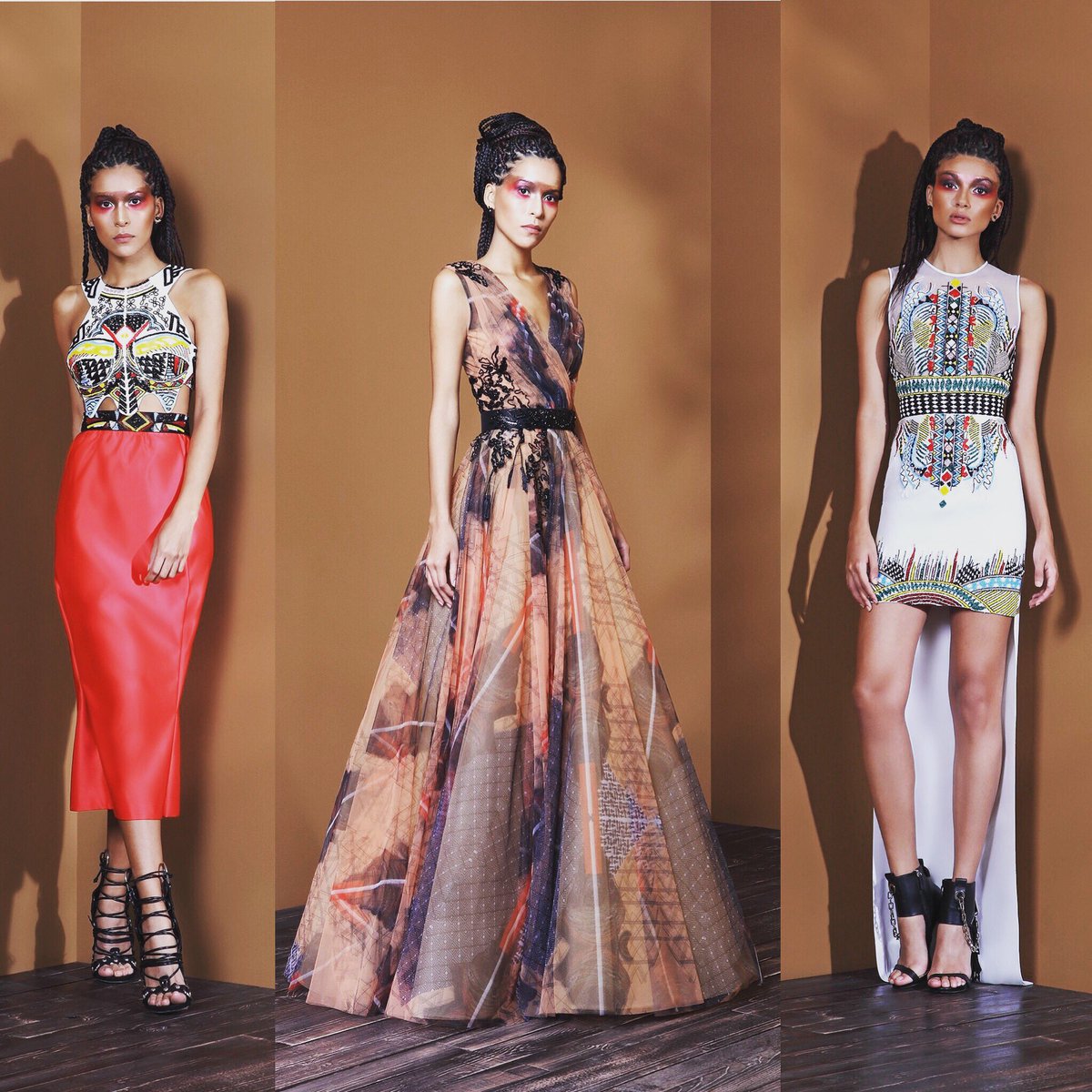 A mix of vibrant &amp; earthy tones, BASILSODA unleashes an #AfricanAdventure for RTW SS17 season.