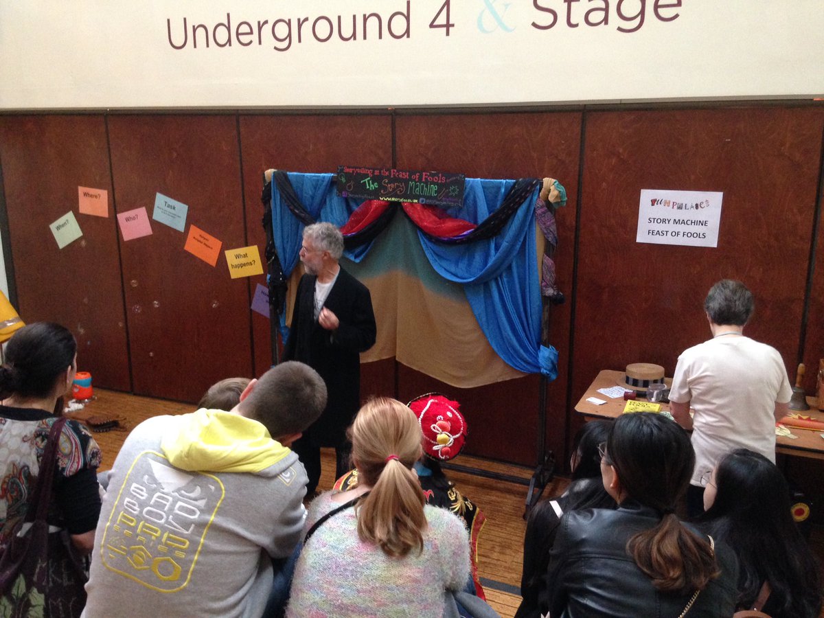 FOFStorytelling's tweet photo. A new tale never ever told before is happening right now! Who made this story? Those visiting @FunPalaces @RoyalDerngate #community #joinus https://t.co/NYIuGCmsp9