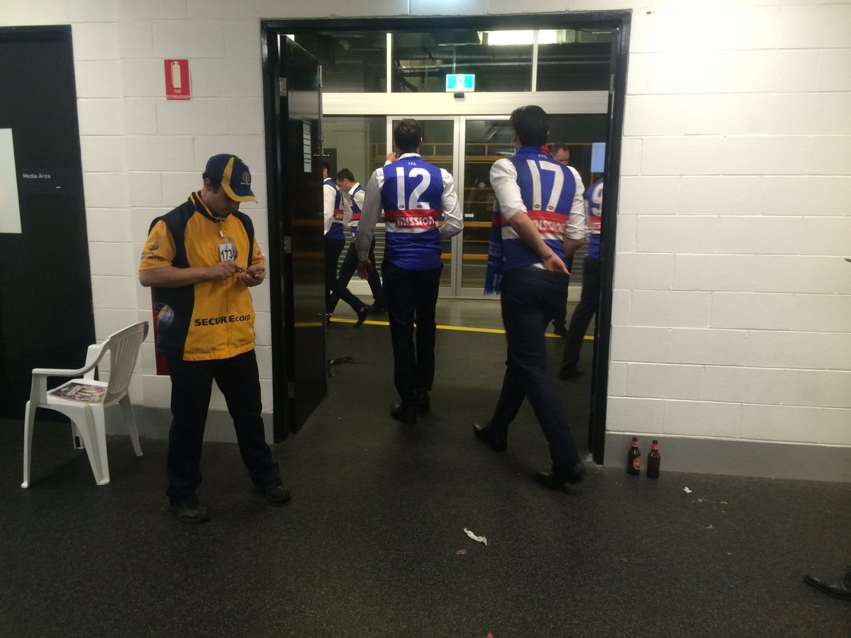 AFL_PKeane's tweet photo. Grand Final day done and everyone gone.
#CongratsDogs https://t.co/JPIYuKxEoP