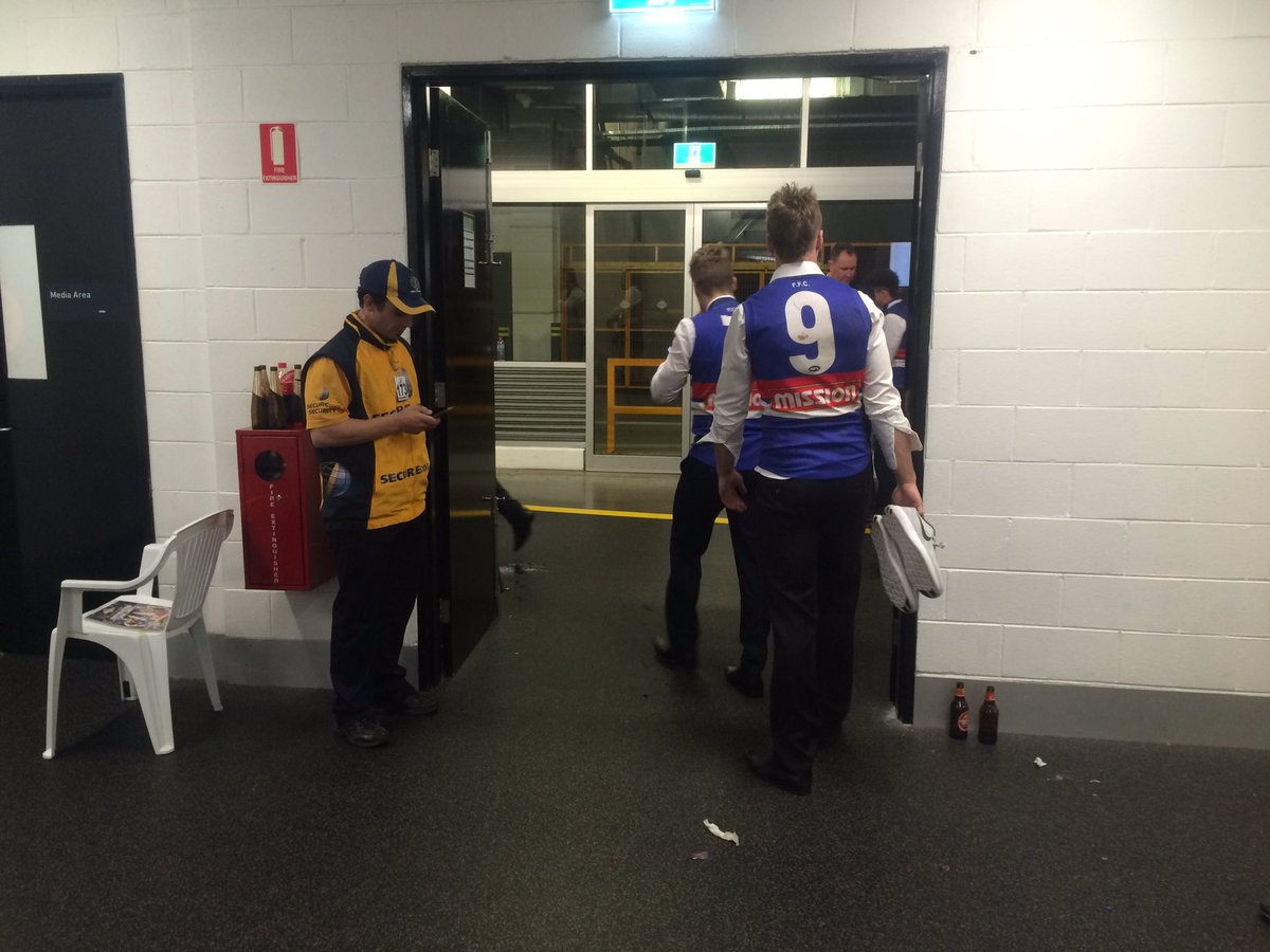 AFL_PKeane's tweet photo. Grand Final day done and everyone gone.
#CongratsDogs https://t.co/JPIYuKxEoP