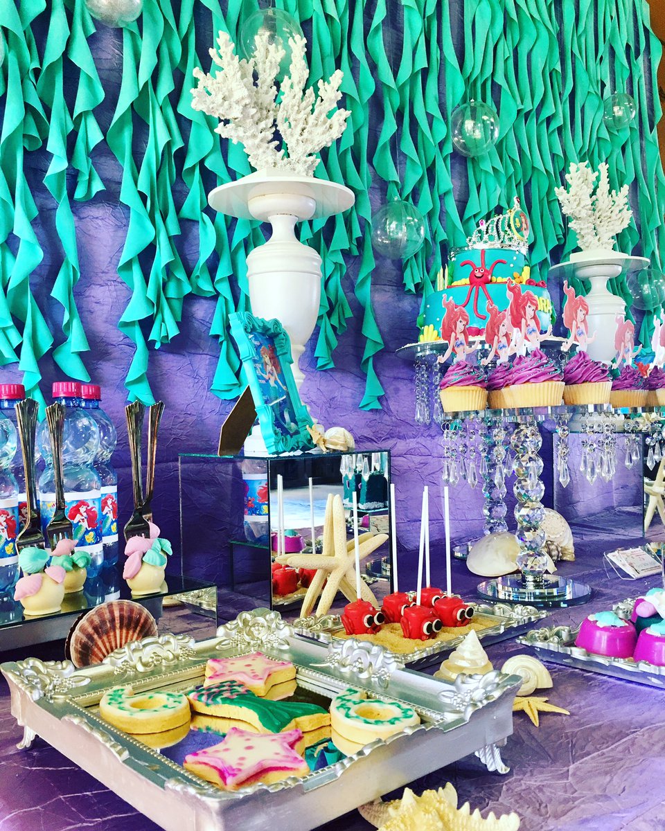 eld_sa's tweet photo. Ariel The Little Mermaid Dessert Table - Yara's 6th Birthday #ariel #thelittlemermaid #eventplanner #capetown #eldsa https://t.co/xMfZ95slw6