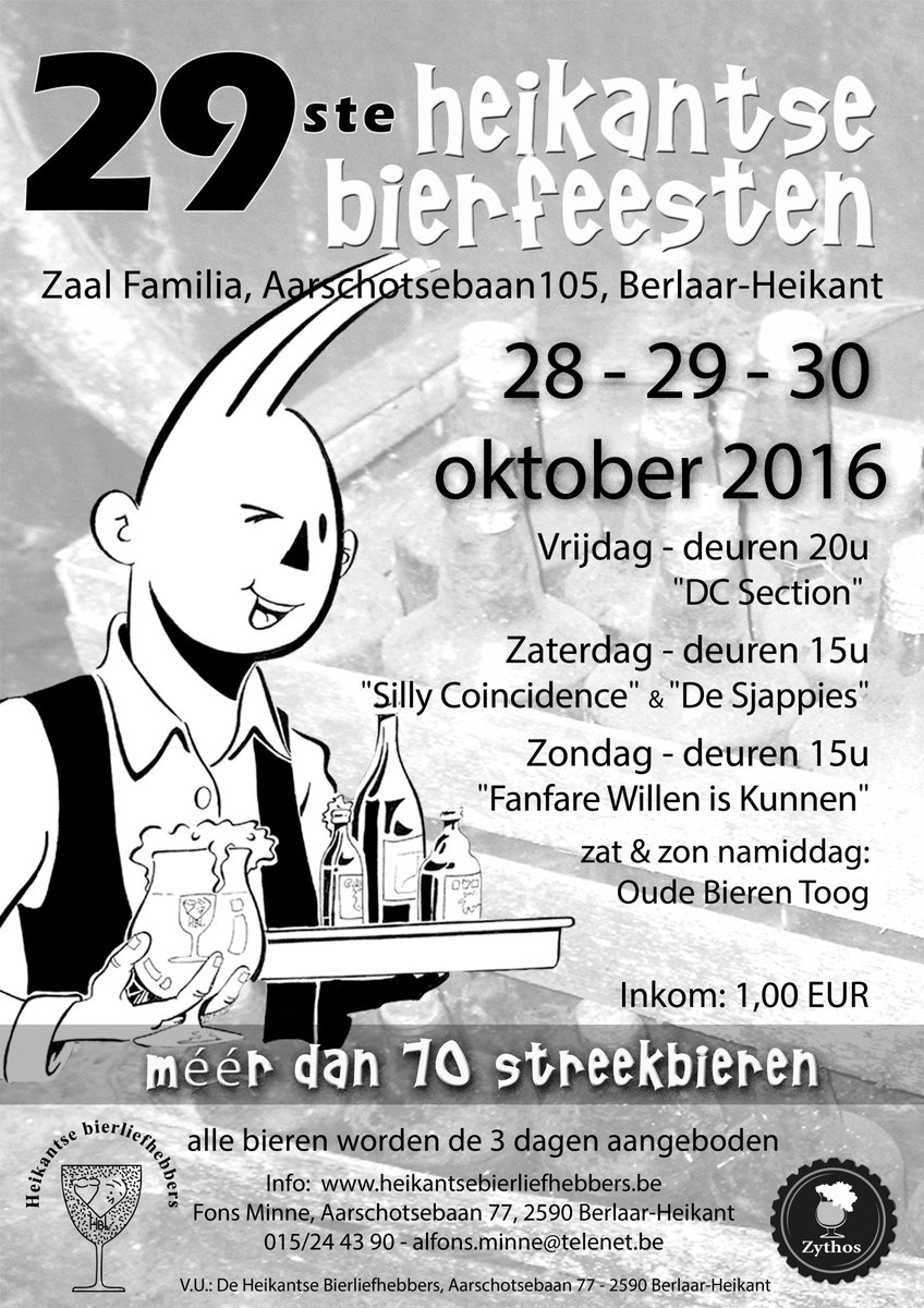 Heikantse's tweet photo. Kom mee feesten met uw favoriete club #HeikantseBierliefhebbers op de 29ste editie van de #HeikantseBierfeesten op 28, 29 en 30 oktober! https://t.co/At4Nx954Kw