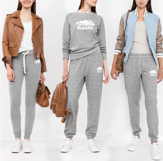 Roots on X: The Sweatpant Fit Guide—it will help you choose the perfect  pair of sweats for you!   / X