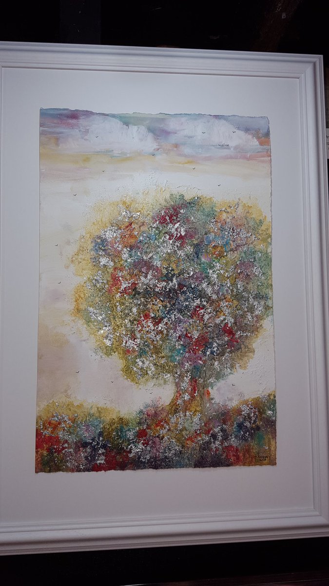 pickeringaller1's tweet image. #janetrogers # Chinese silk paper mixed media @pickeringaller1