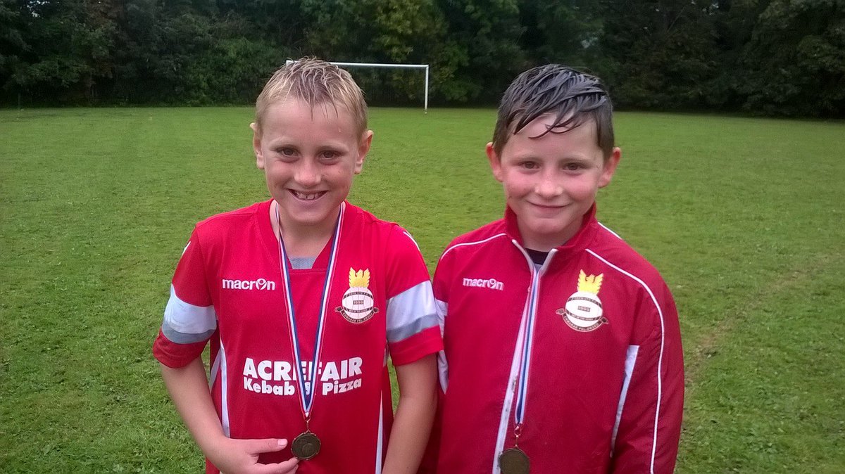 MAN OF THE MATCH UNDER 10s Llangollen v Cefn United YFC Billy Jones (left) and Sam Antrobus (right) what a sterling performance @wrexham