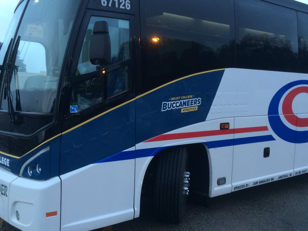 CoachDuerr's tweet photo. Game day! Riding in style to play at Lawrence today in our bus with new Buccaneer graphics! #BusSwag #11plus https://t.co/E70qFOMIW8