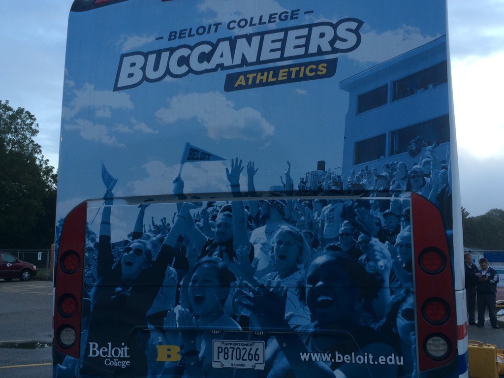 CoachDuerr's tweet photo. Game day! Riding in style to play at Lawrence today in our bus with new Buccaneer graphics! #BusSwag #11plus https://t.co/E70qFOMIW8