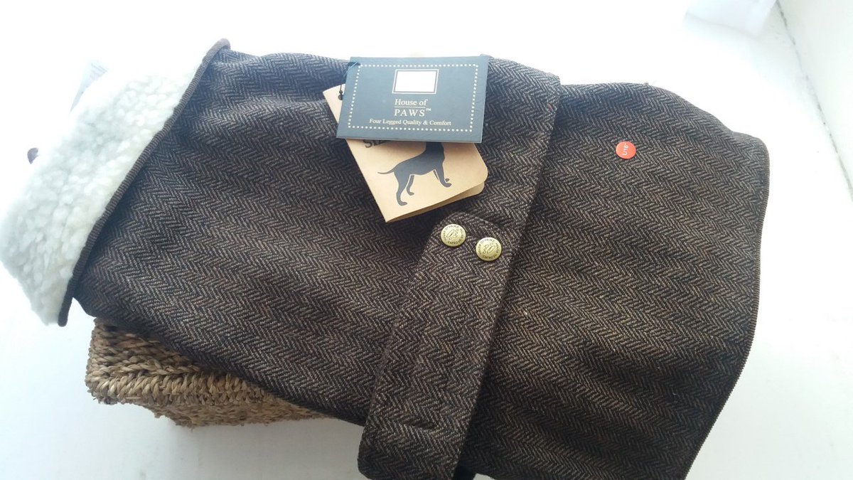 Single_Eye's tweet image. Stunning Brown Tweed Dog Jacket Large/16  by House of Paws ebay.eu/2dHvnfb