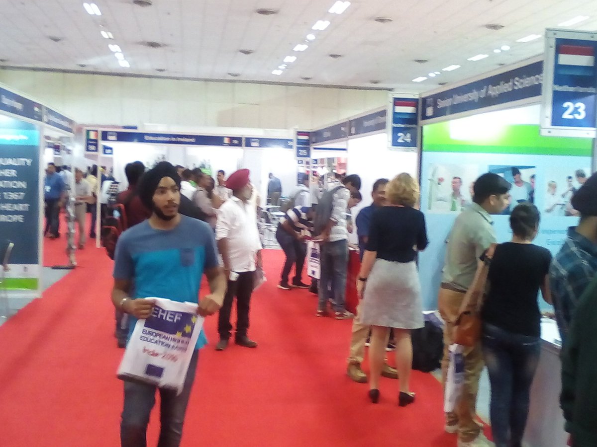 EHEFIndia's tweet photo. With only 1 more hour until #EHEF2016 wraps up...We hope you've already made up your mind about #studyinEurope @EU_in_India. https://t.co/rcKzd6BBiA
