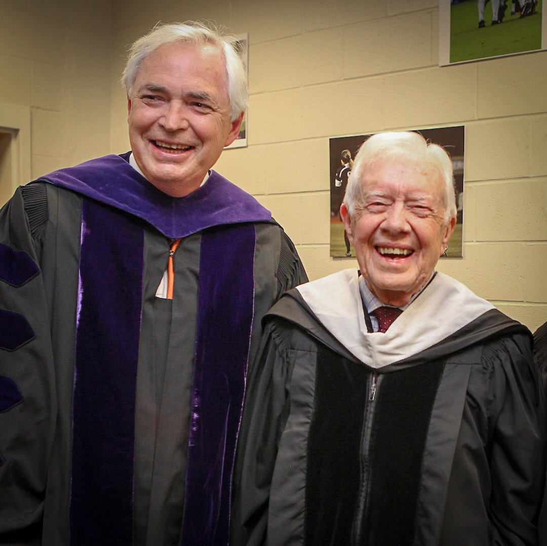 MercerYou's tweet image. Happy birthday to Mercer’s 18th President and our country's 39th President!