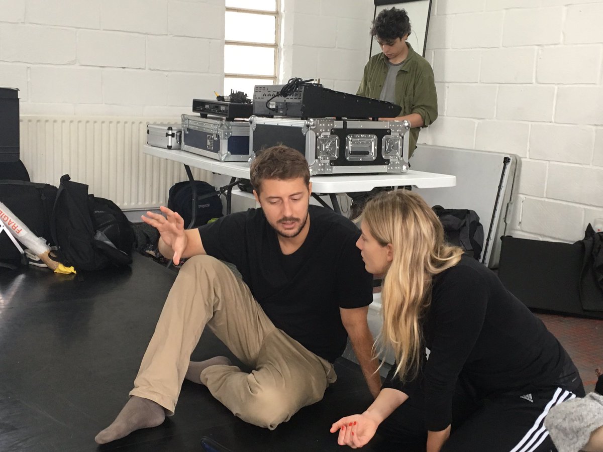 nicolerochman's tweet image. @AlexRothMusic and @klaudiaWittmann discussing Fugue State ahead of tomorrow's showing @soundandmusic @soundingmotion