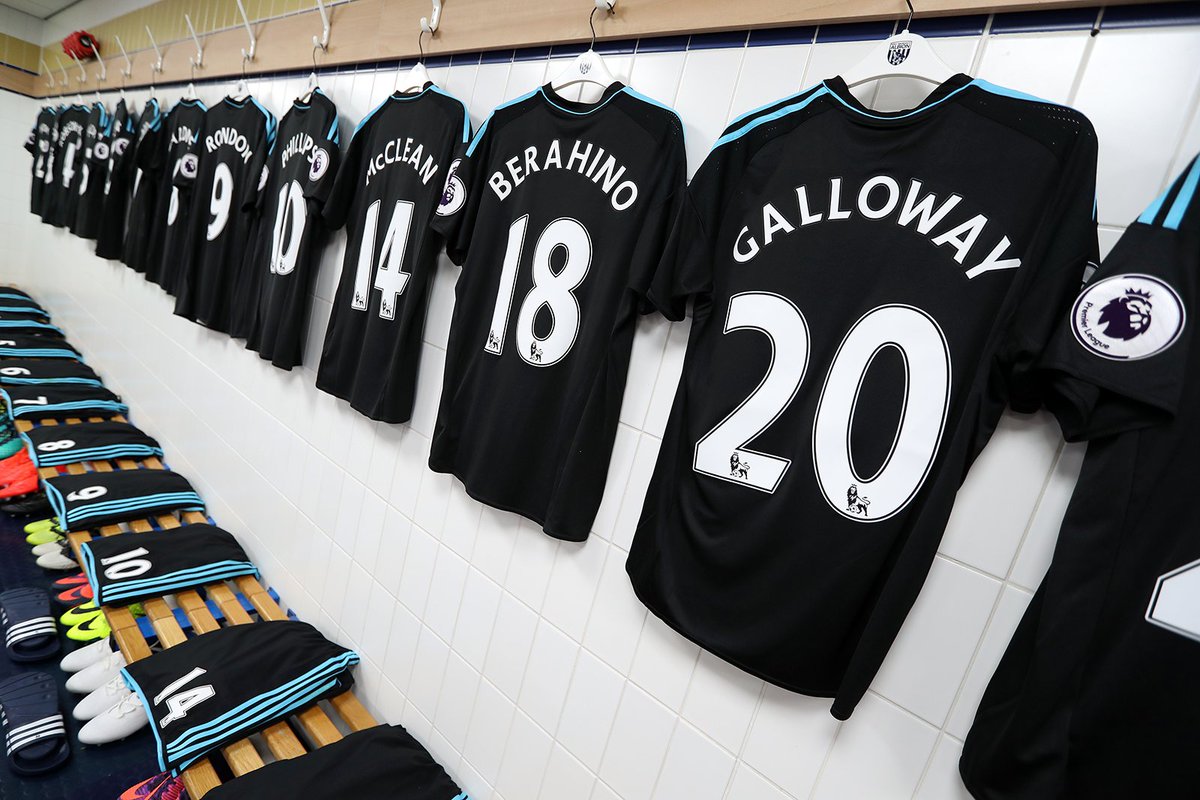 WBA's tweet photo. Albion team v @SunderlandAFC: Foster; Dawson, McAuley, Evans, Nyom; Phillips, Fletcher (c), Yacob, McClean; Chadli; Rondon. #SUNWBA https://t.co/hTEWEOiIPP