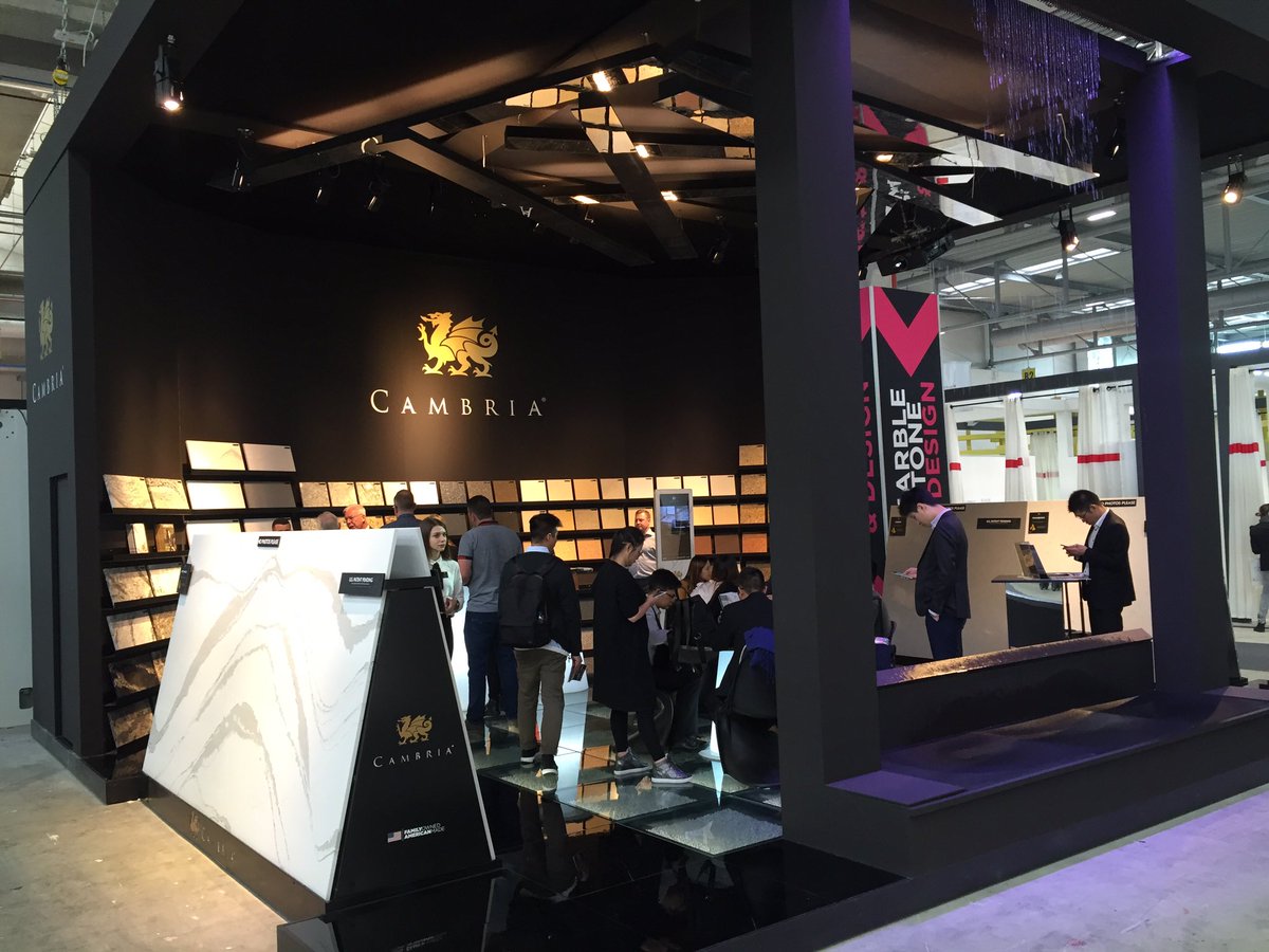 kz_johnson's tweet photo. A great time was had by all @Marmomacc. Thanks to everyone that stopped to welcome @CambriaQuartz International. It was a blast! #marmomacc https://t.co/muryLTUzDP