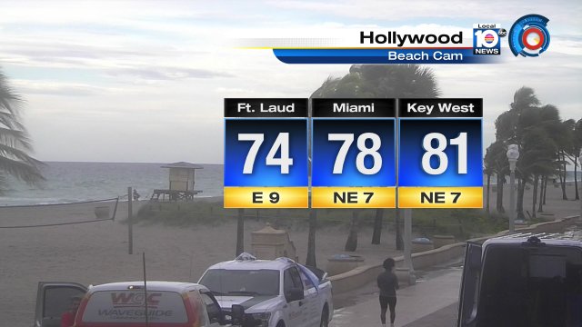 Soggy & breezy along the coast in #Soflo to kick-off our Saturday. More showers expected today. #Flwx https://t.co/Cw0QUAkRoC