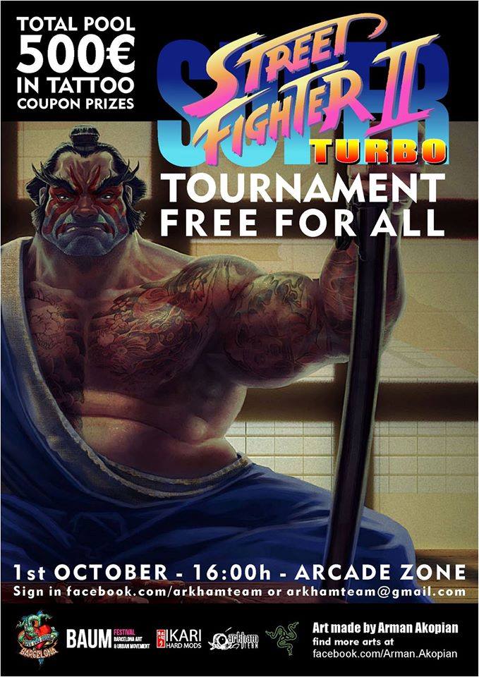 BAUM_Fest's tweet photo. Today at 16h in #BAUM2016 we will have a #StreetFighter tournament host by @ArkhamTeam  in arcade machines of IKARI HARD MODS #ASR2016 https://t.co/jRuyqrxGUo