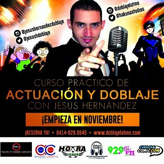 EntreVoces929's tweet photo. ¡Reserva tu cupo! ¡No pierdas la oportunidad! https://t.co/SHWWCjZS2m @horaverde929 @CaracasComicCon @ortegabrothers @JesusHDoblaje #doblaje https://t.co/UtdUMeSud9