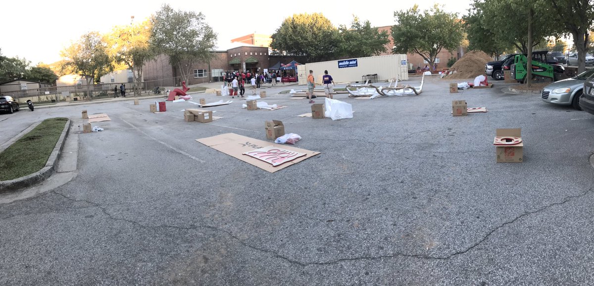 AsusROG4me's tweet photo. KaBoom playground build, getting started! #playmatters #Delta #WesleyINT https://t.co/YcVrTw7uau