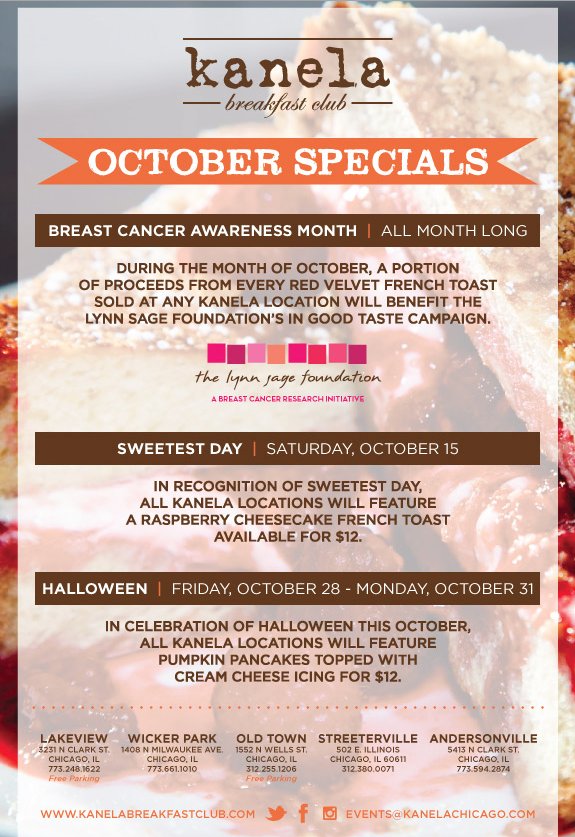 KanelaCafe's tweet photo. Hello October! Check out what we have planned for this month! https://t.co/pdzOANgLSw