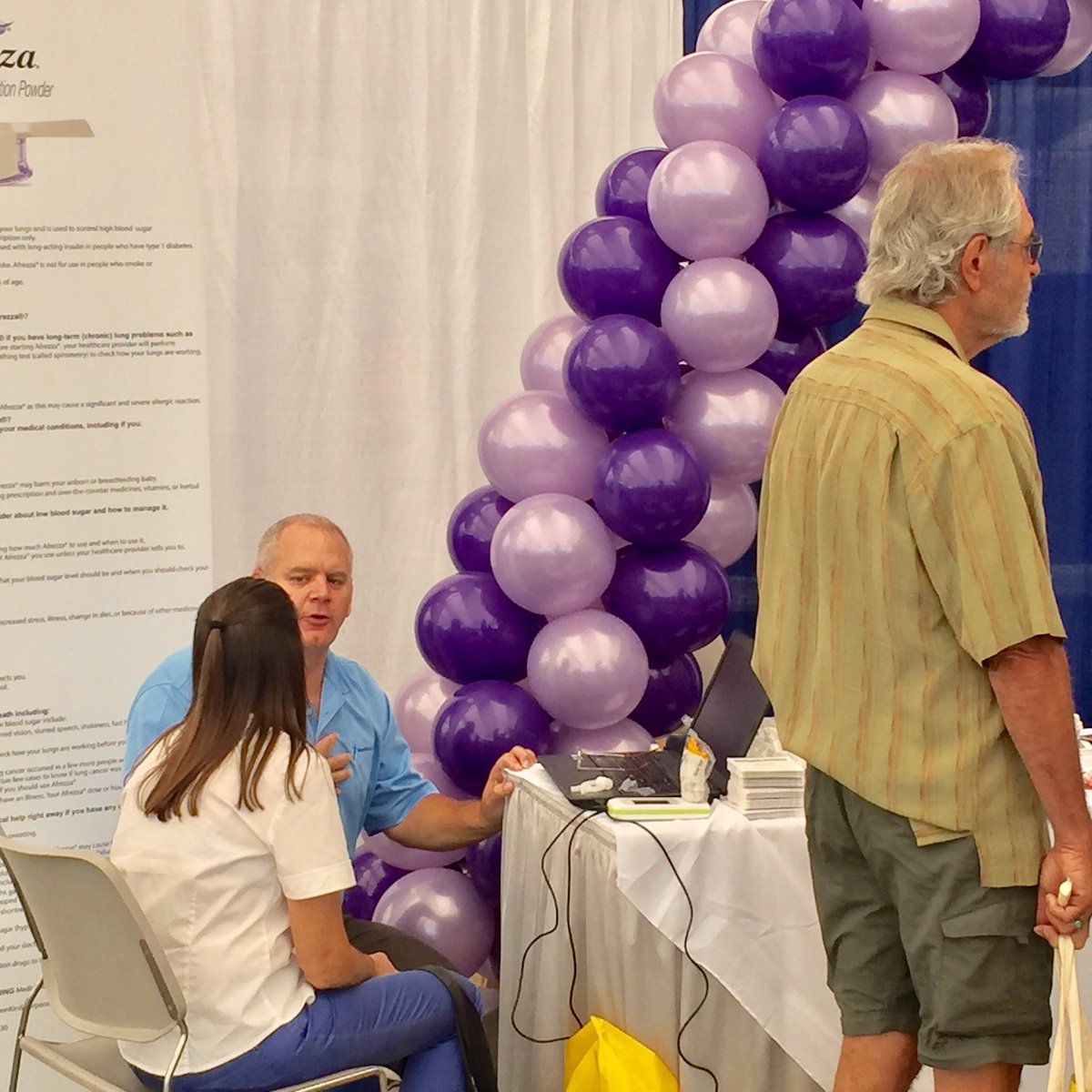 AerinGrayce's tweet photo. Free Spirometry test at the #Afrezza booth at #TCOYD. Bring the results to your endo--you've saved a visit to a pulmonologist. #TypeWon https://t.co/v2bla20q7t