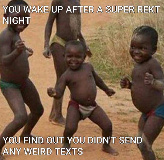 amazingmemez's tweet image. #RektAfterMath
#ResponsibleDrinkingWellKinda

Created using: The Amazing Meme Generator
play.google.com/store/apps/det…