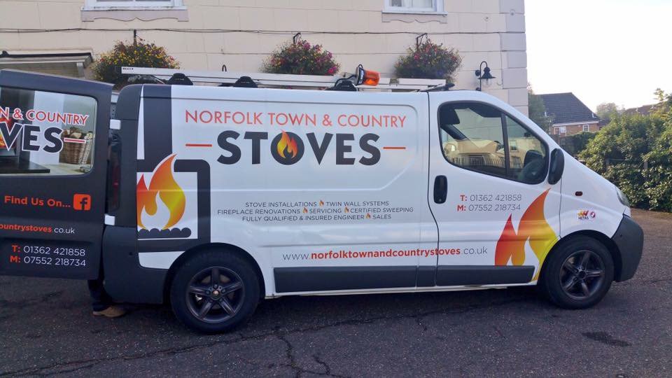 look out for our new sign written van