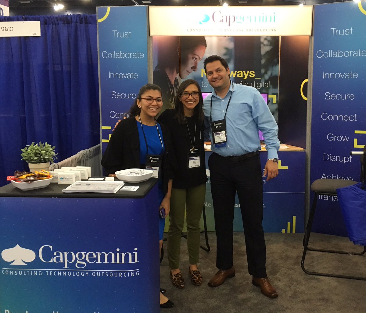 Excited to be with the team at Prospanica in Houston! @JoinCapgemini