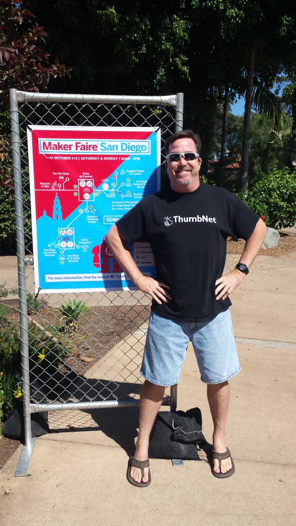 ThumbSat's tweet photo. ThumbSat at Maker Faire; San Diego! #ThumbNet. https://t.co/fYj0QlDTUv