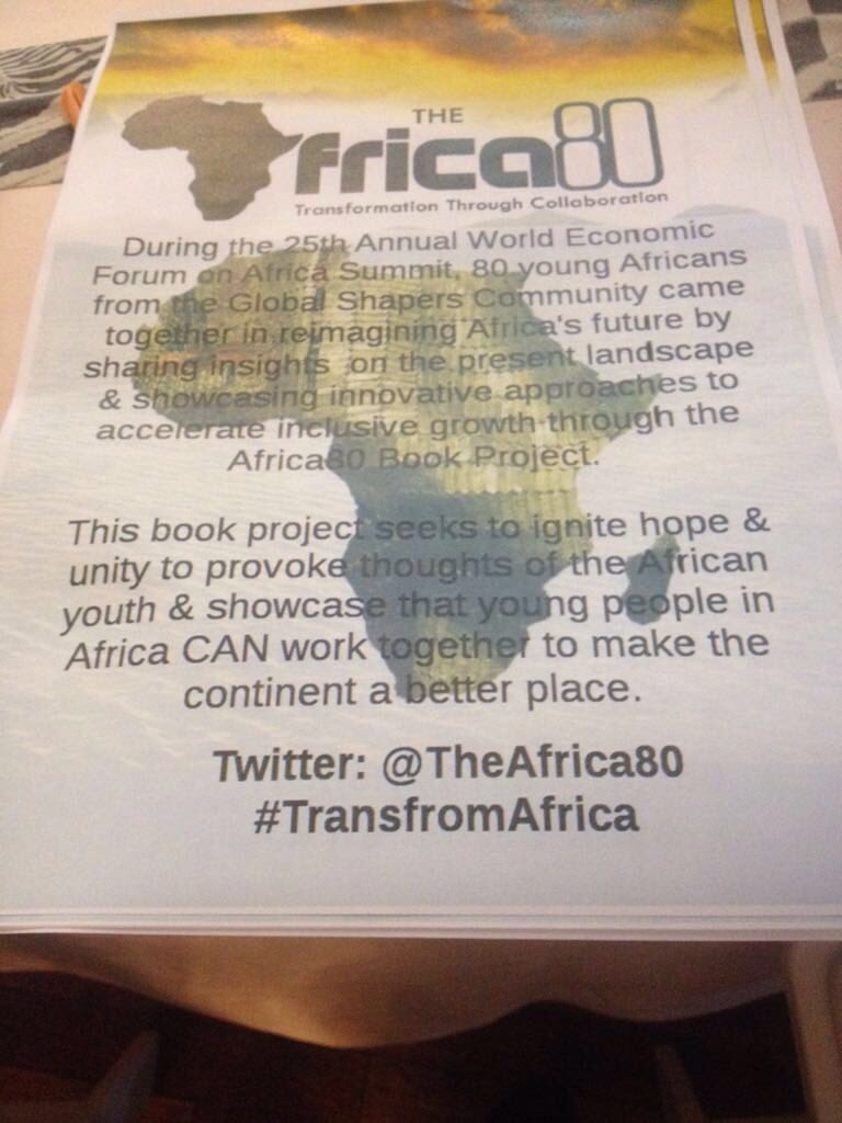 See #TransformAfrica for more gems from the Innovation Without Borders seminar! Our Curator is one of the authors of the #Africa80 book.