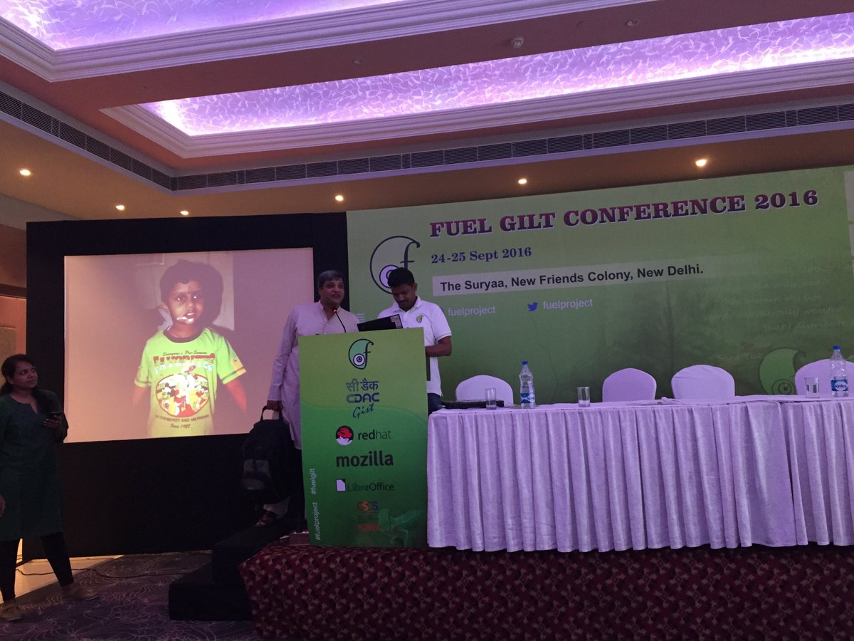 fuelproject's tweet photo. @karunakarg at FUEL GILT Conference 2016 #fuelgilt https://t.co/fwWVjMKfAu