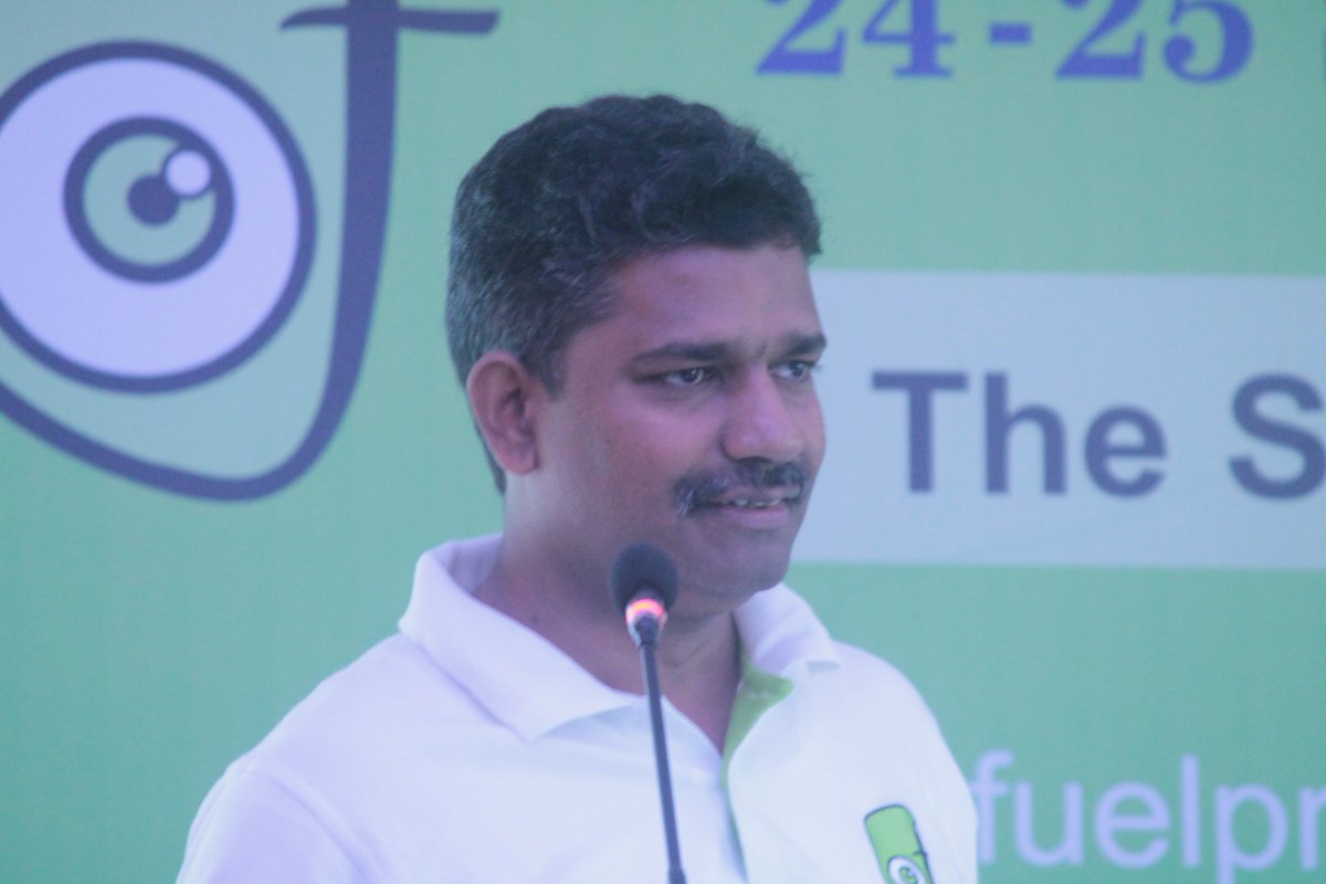 fuelproject's tweet photo. @karunakarg at FUEL GILT Conference 2016 #fuelgilt https://t.co/fwWVjMKfAu