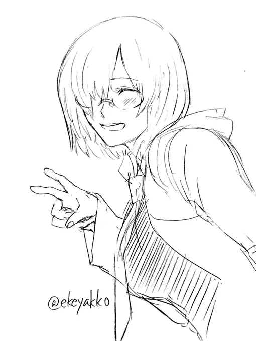「マシュ!はいチーズ!」

#女性キャラ版fateワンドロ 
20分ドロくらいですが、どうしても参加したかったので失礼します……! 