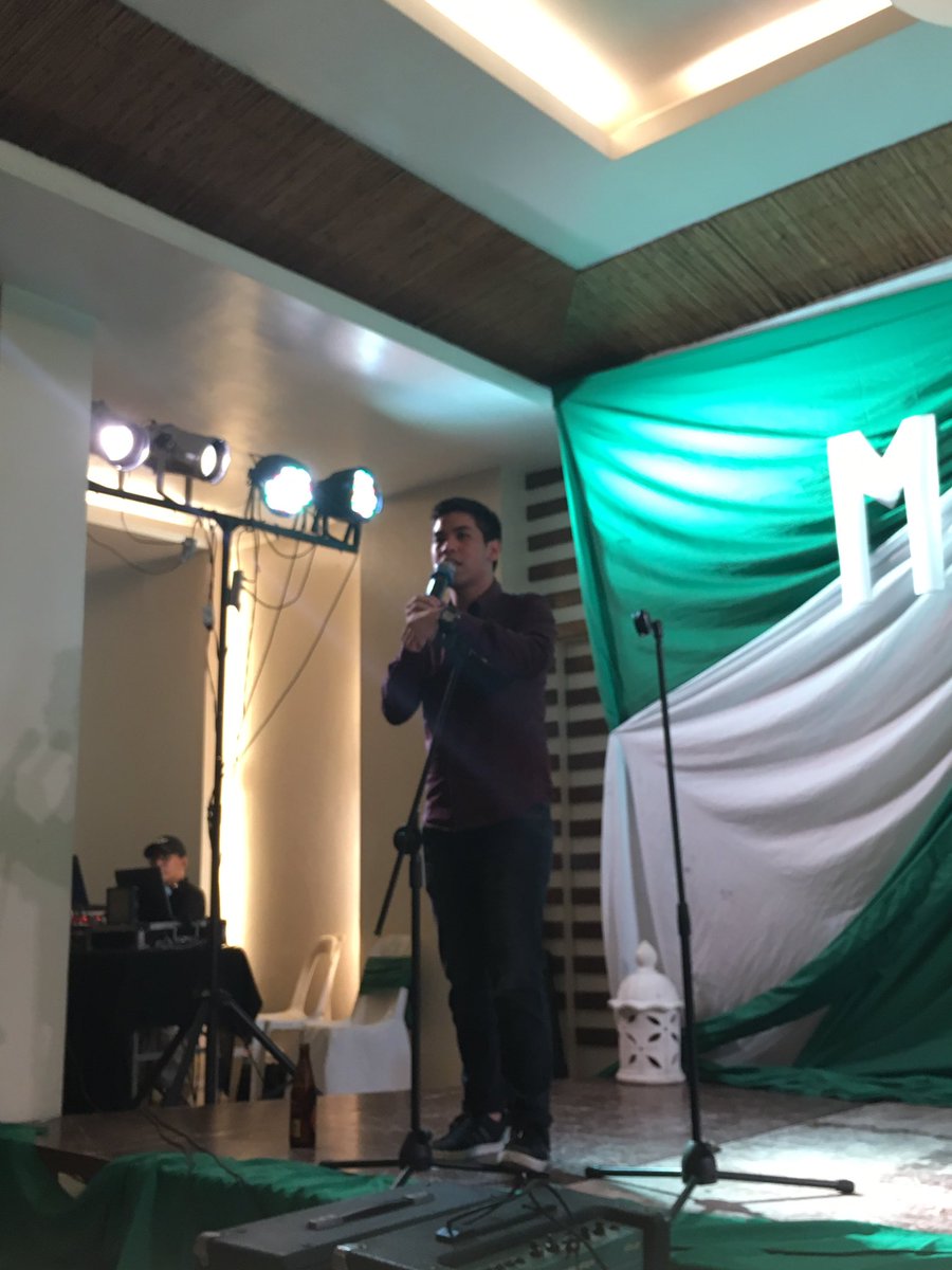 uperg's tweet photo. Now happening: Angelo Basilan saying his message to the members #ERGNight #Metro https://t.co/QFPiTrprZ0