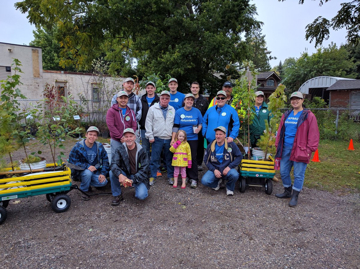 rfldn's tweet photo. Thank you @KPMG_Canada for sponsoring and volunteering today at our #treeblitz in Hamilton Road area. #idigtrees #ldnont https://t.co/VPd9sw2Dej