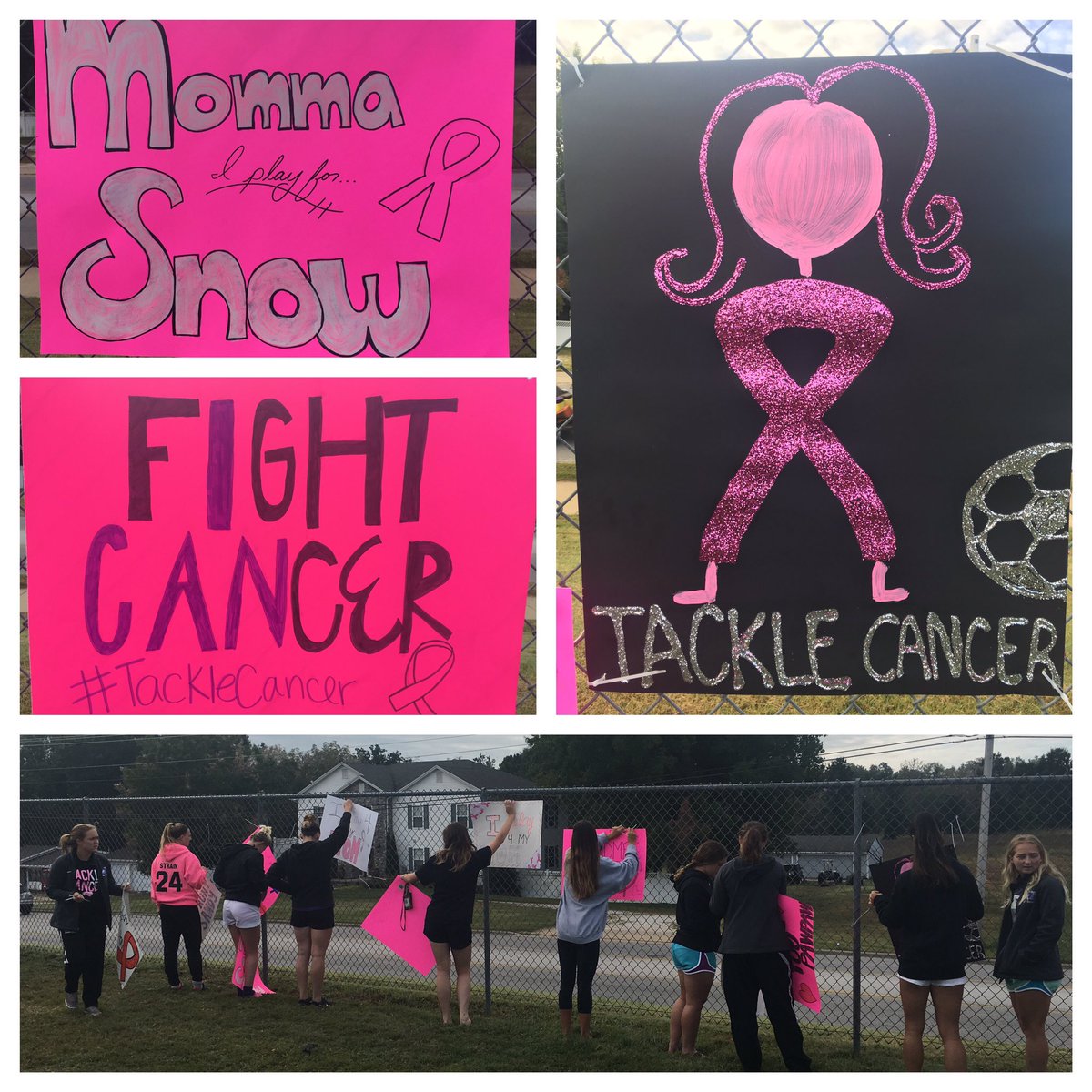 bearcat_WSOC's tweet photo. Check out our awesome dedication signs each player made for today's game! They will be hanging during today's match! https://t.co/j4dQWKIpol